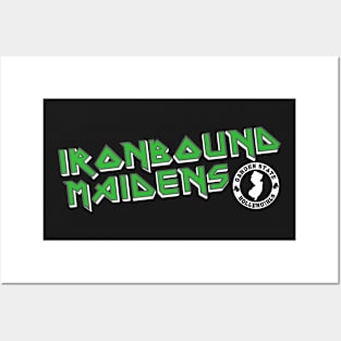 Ironbound Maidens - White Logo Posters and Art